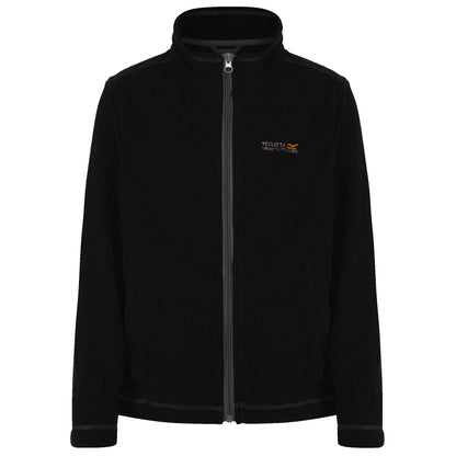 Black-Black - Front - Regatta Great Outdoors Childrens-Kids King II Lightweight Full Zip Fleece Jacket