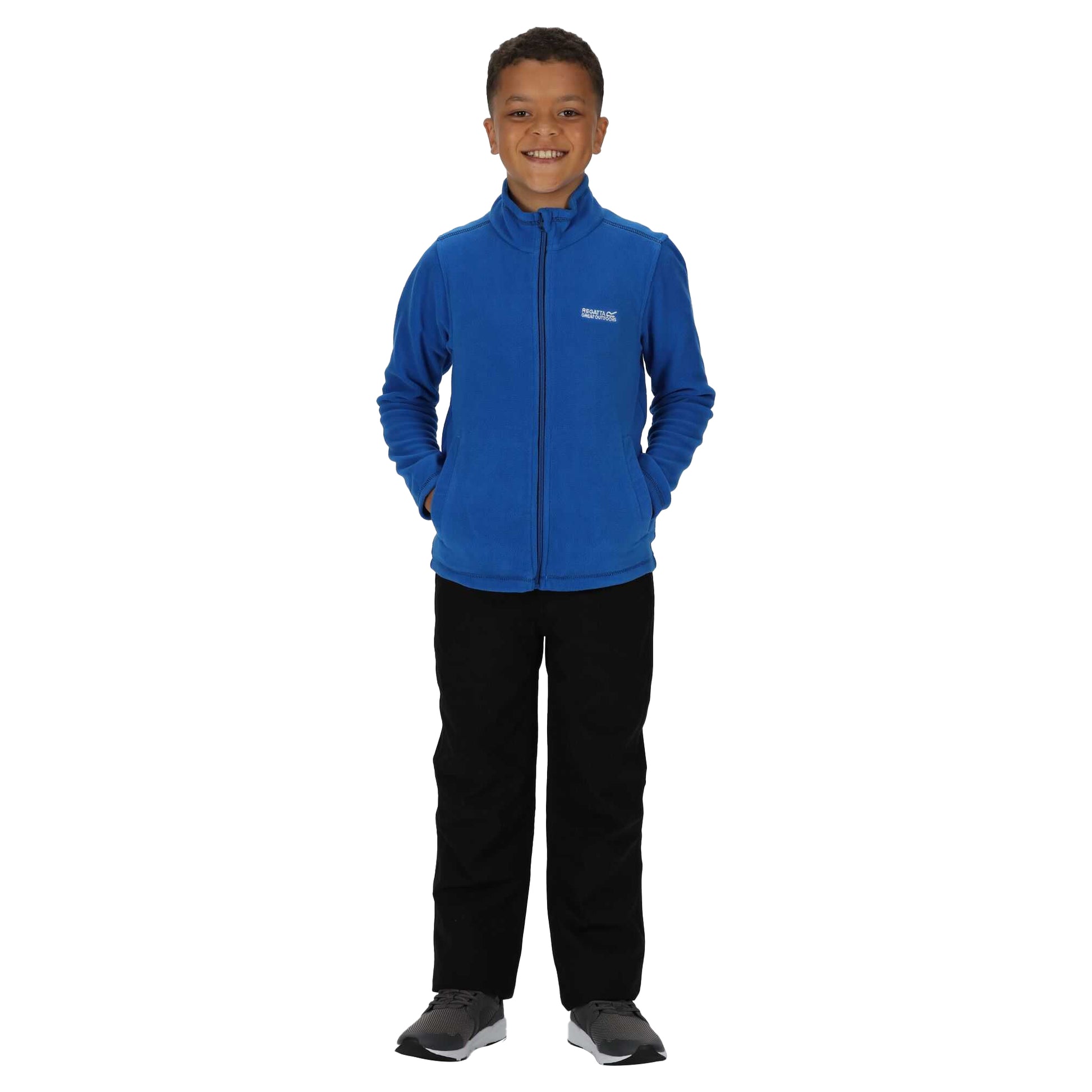 Oxford Blue-Navy - Lifestyle - Regatta Great Outdoors Childrens-Kids King II Lightweight Full Zip Fleece Jacket