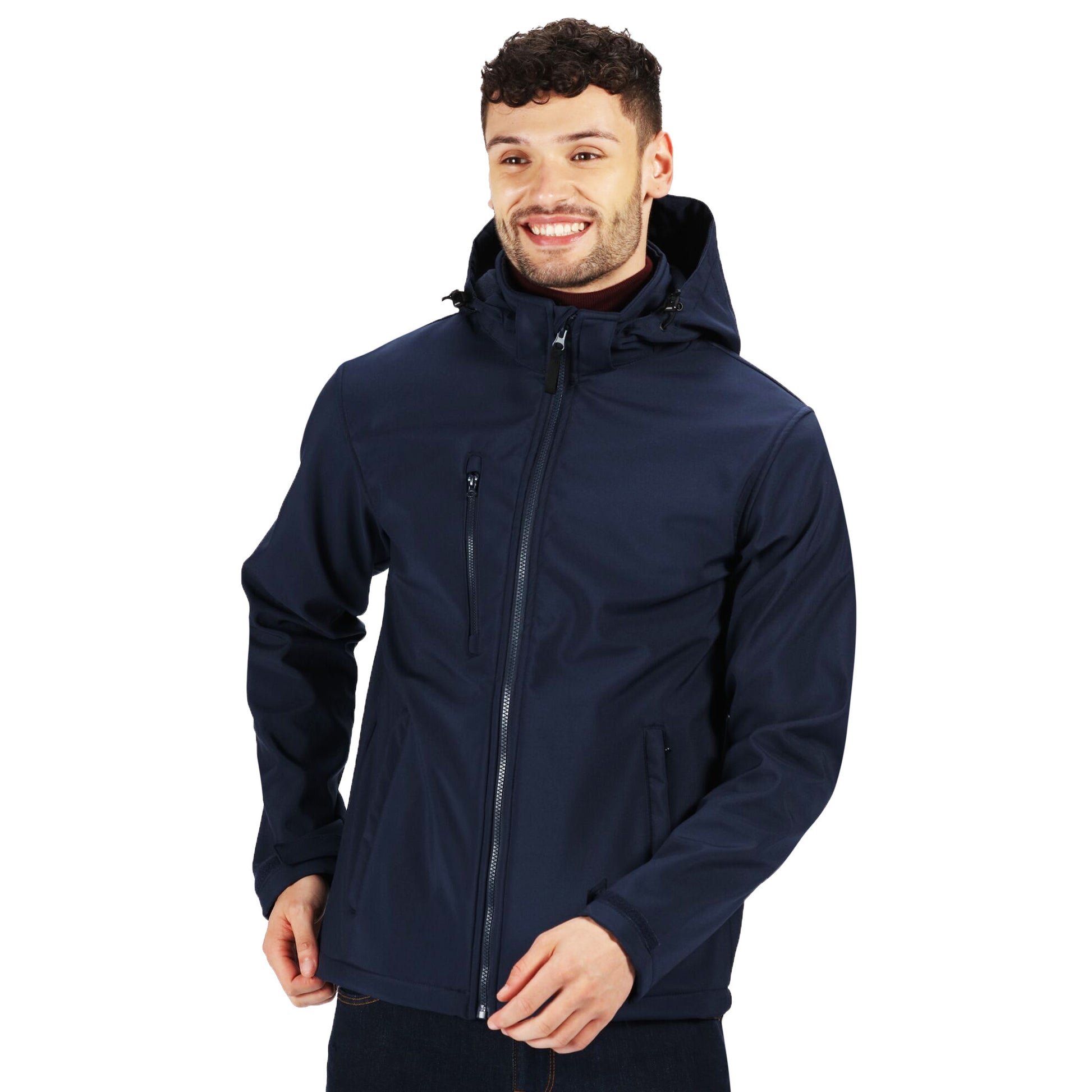 Navy - Side - Regatta Professional Mens 3 Layer Membrane Soft Shell Jacket