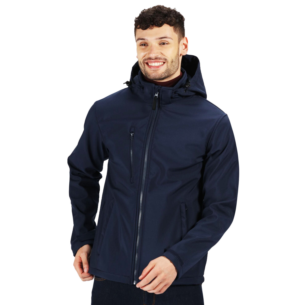 Navy - Side - Regatta Professional Mens 3 Layer Membrane Soft Shell Jacket