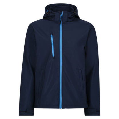Navy-French Blue - Front - Regatta Professional Mens 3 Layer Membrane Soft Shell Jacket