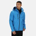 French Blue-Navy - Back - Regatta Mens Venturer 3 Layer Membrane Soft Shell Jacket