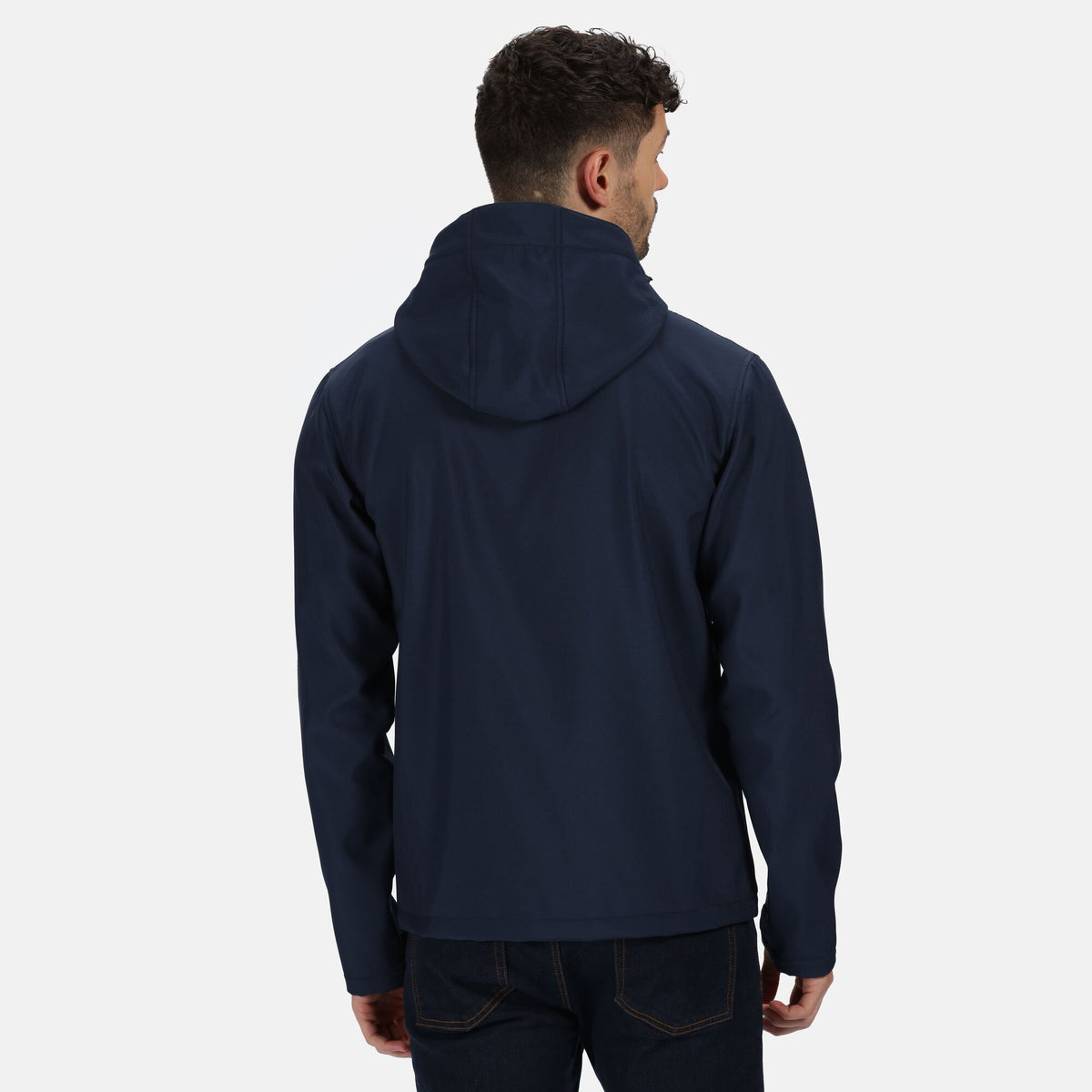Navy-French Blue - Side - Regatta Professional Mens 3 Layer Membrane Soft Shell Jacket