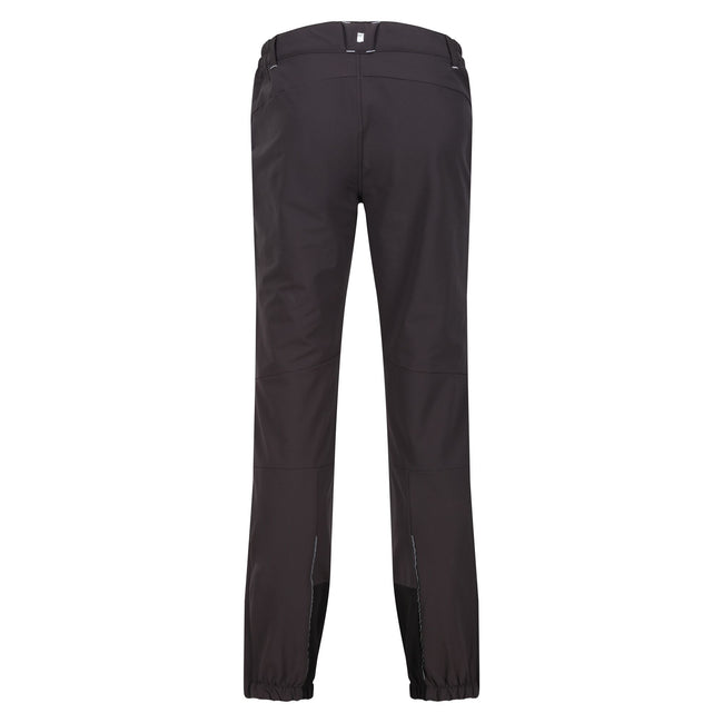 Ash-Black - Back - Regatta Mens Mountain Walking Trousers