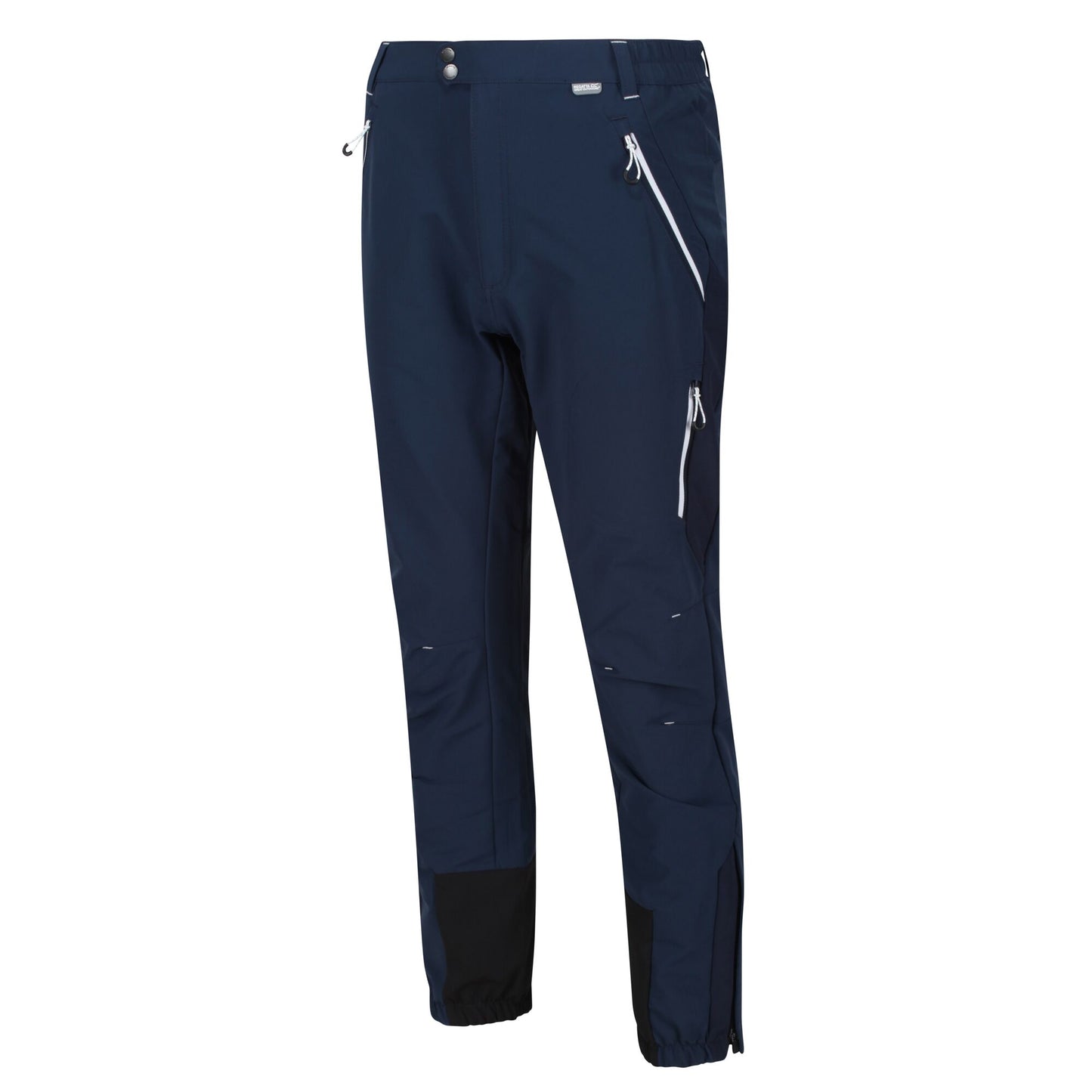 Navy - Side - Regatta Mens Mountain Walking Trousers
