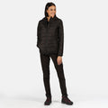 Black - Side - Regatta Womens-Ladies Helfa Padded Jacket