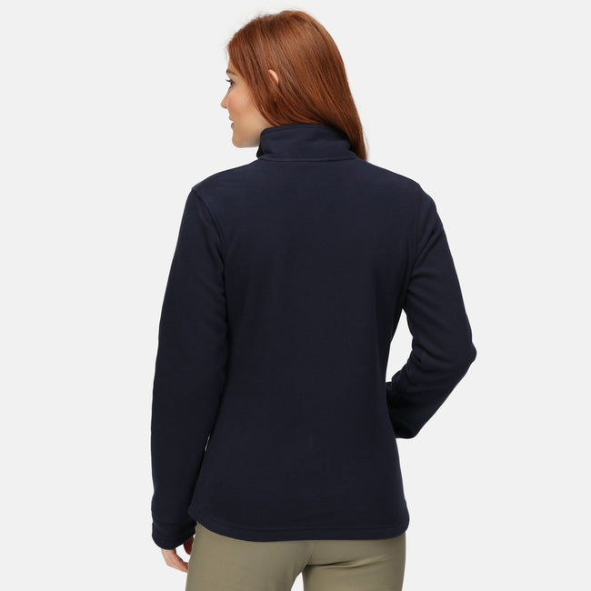 Navy - Side - Regatta Womens-Ladies Honestly Made Recycled Full Zip Fleece