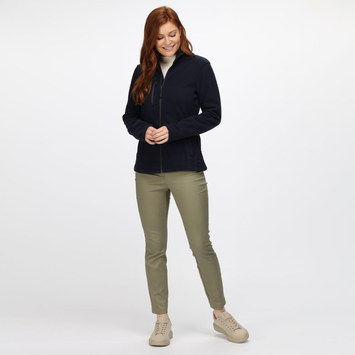 Navy - Lifestyle - Regatta Professional Womens-Ladies Recycled Full Zip Fleece