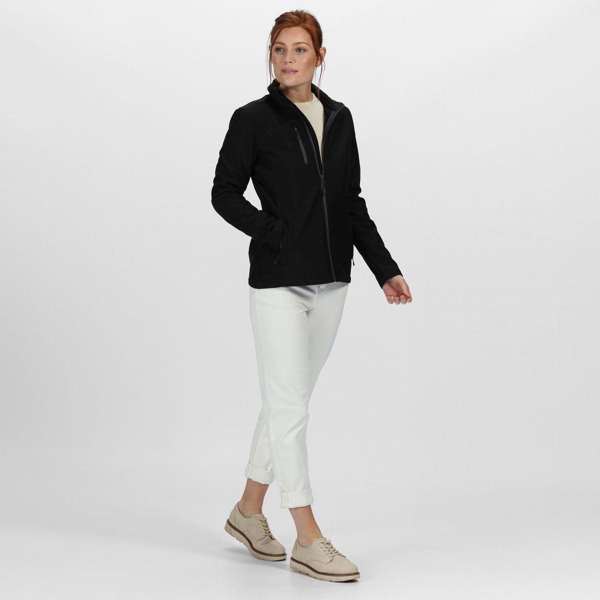 Black - Lifestyle - Regatta Professional Womens-Ladies Recycled Full Zip Fleece