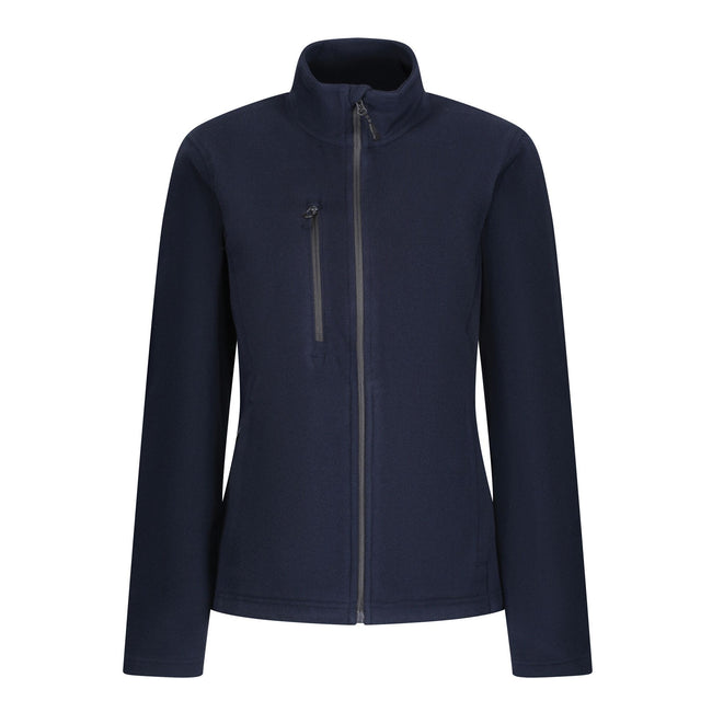 Navy - Front - Regatta Professional Womens-Ladies Recycled Full Zip Fleece
