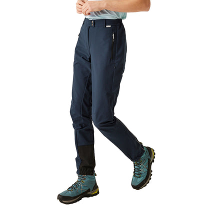 Navy-Navy - Side - Regatta Womens-Ladies Mountain Hiking Trousers