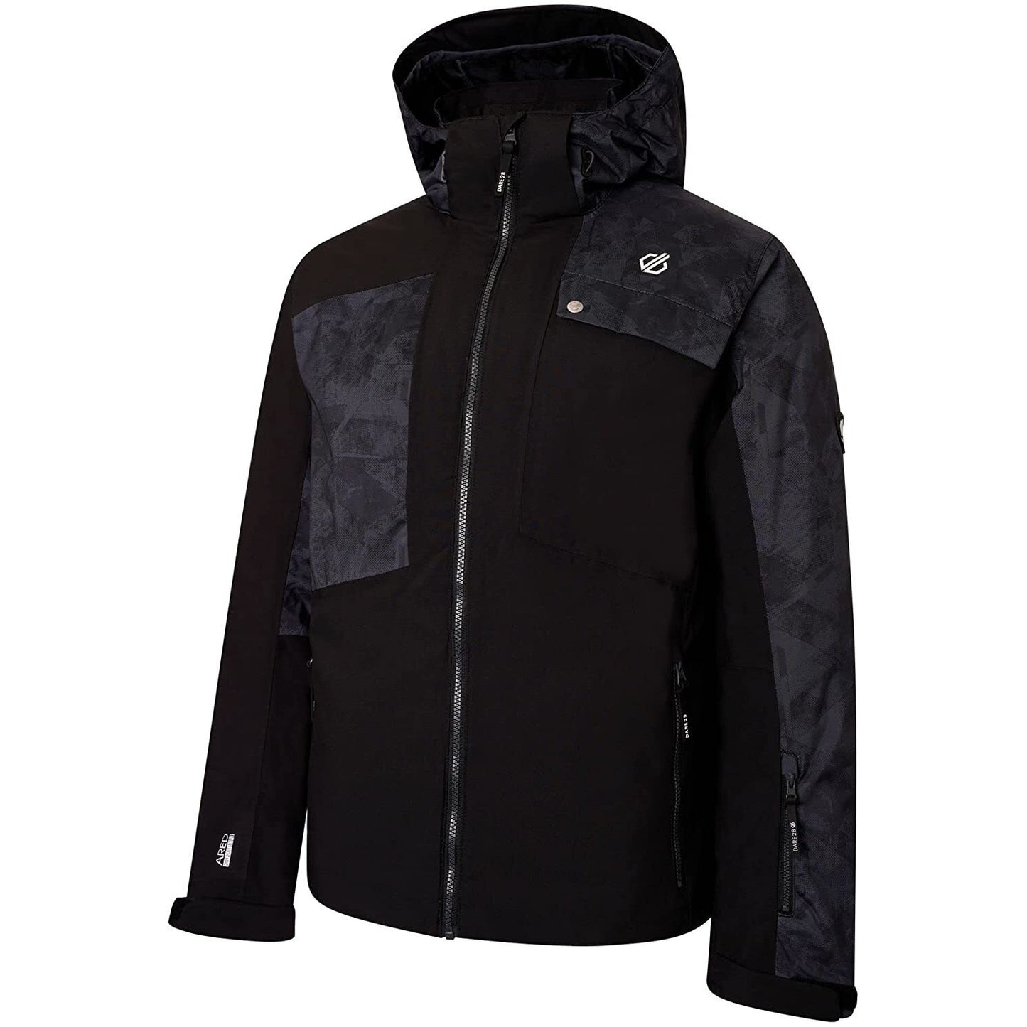 Black Print - Pack Shot - Dare 2B Mens Testament Insulated Ski Jacket