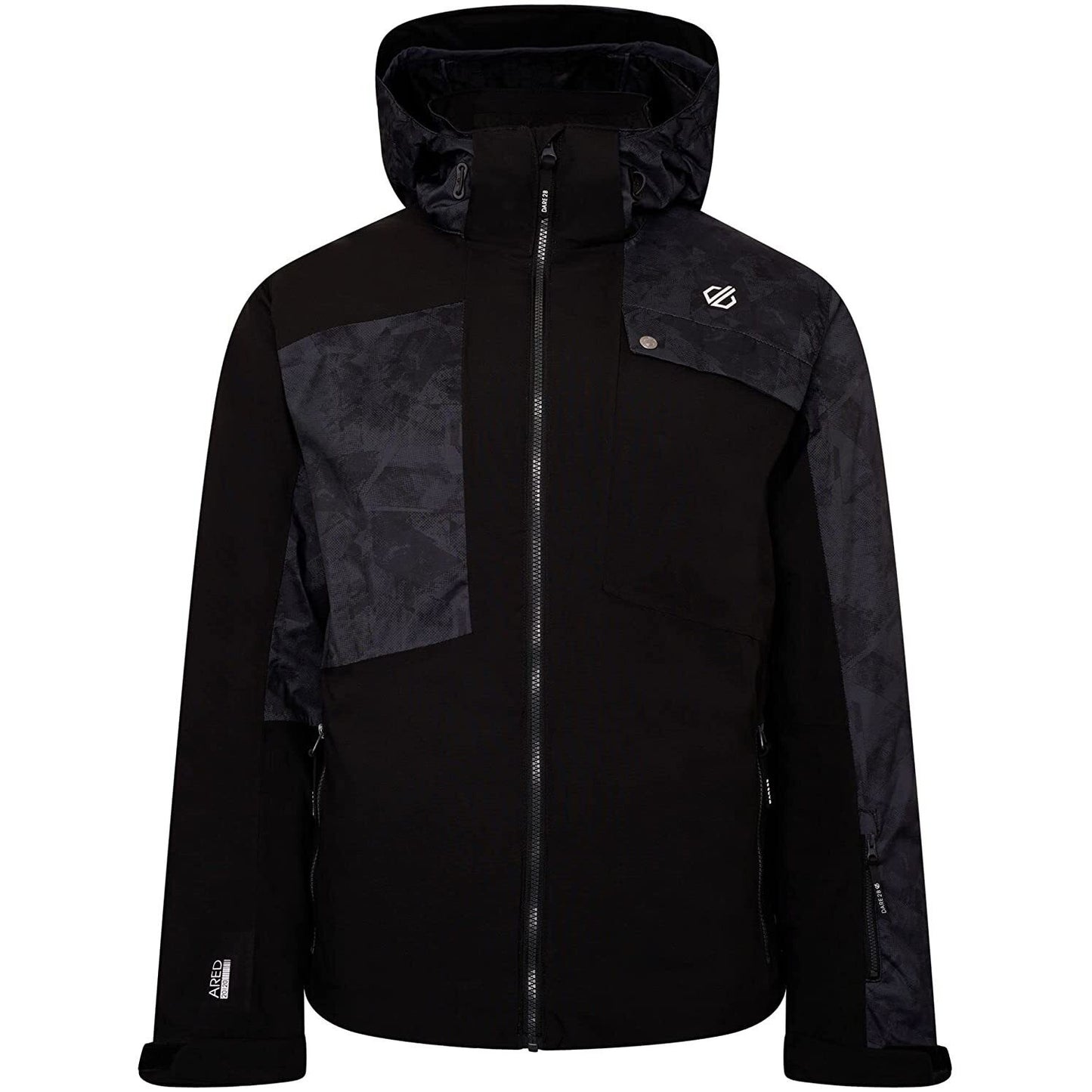 Black Print - Front - Dare 2B Mens Testament Insulated Ski Jacket