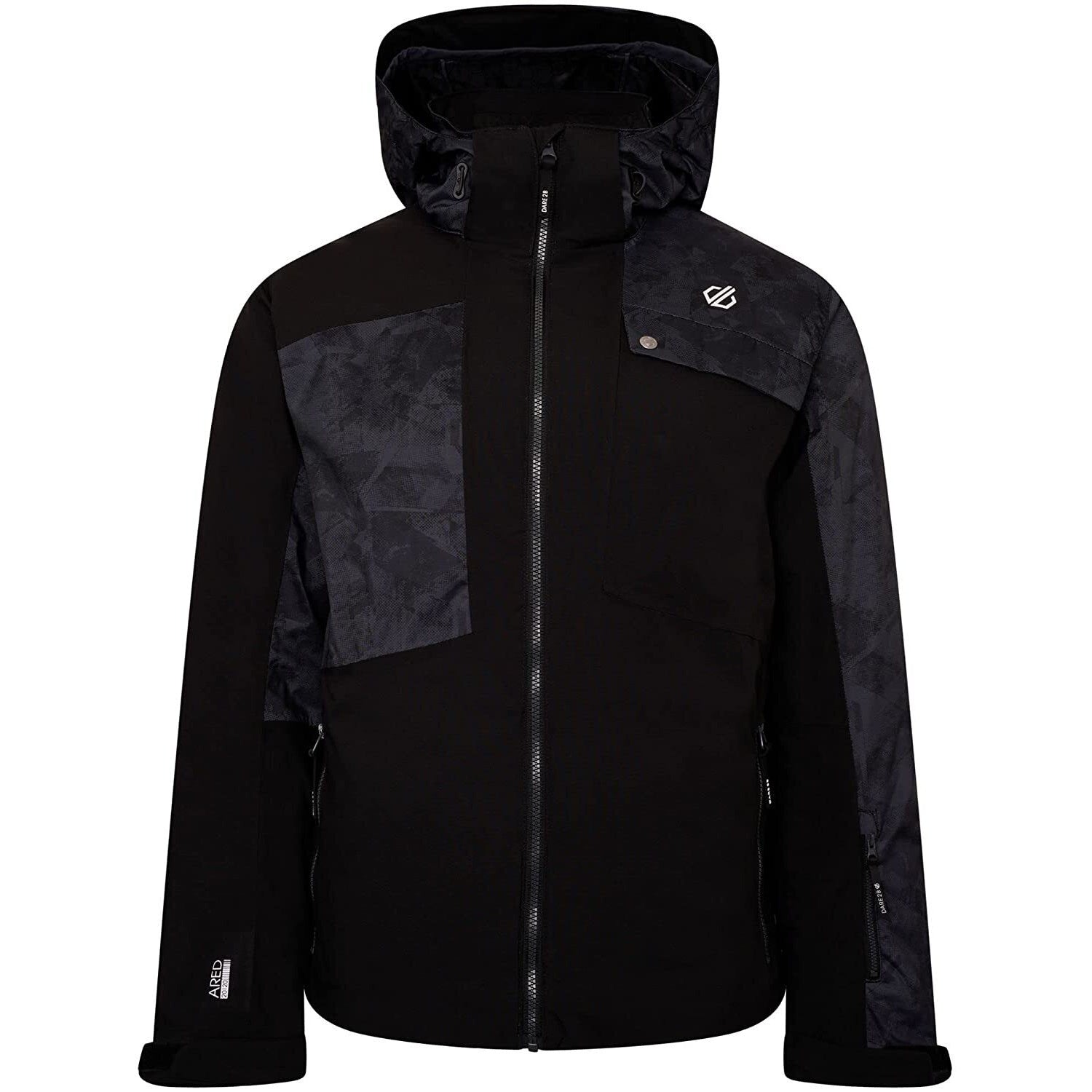 Black Print - Front - Dare 2B Mens Testament Insulated Ski Jacket
