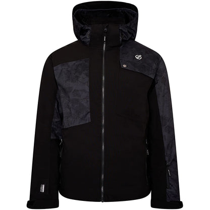 Black Print - Front - Dare 2B Mens Testament Insulated Ski Jacket