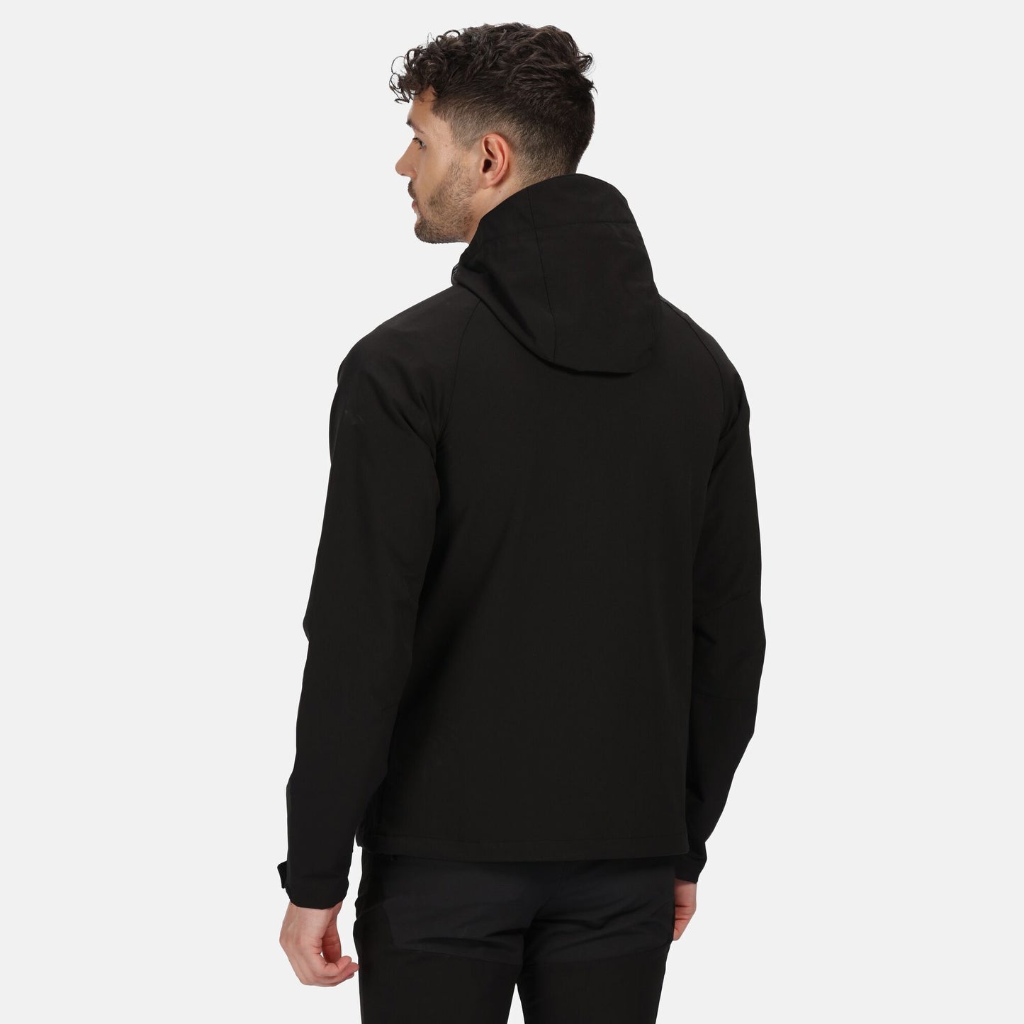 Black - Side - Regatta Professional Mens Stretch Soft Shell Jacket
