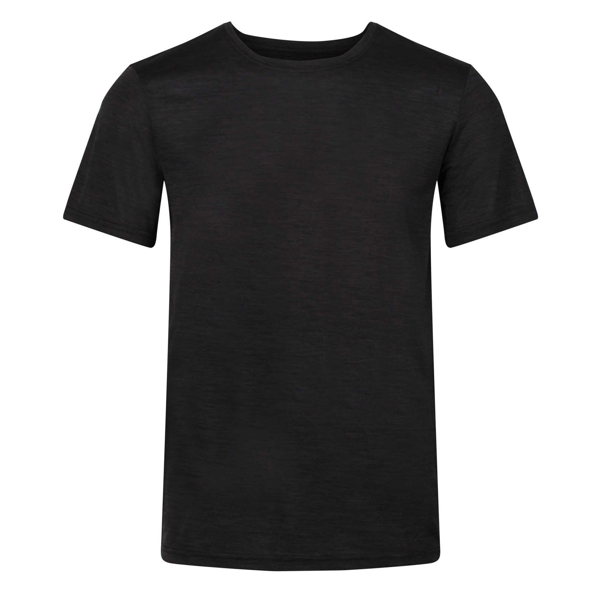 Black Marl - Front - Regatta Mens Fingal Edition Marl T-Shirt