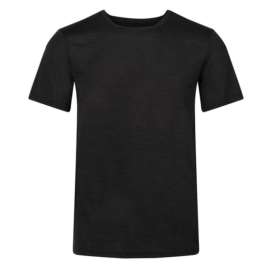 Black Marl - Front - Regatta Mens Fingal Edition Marl T-Shirt