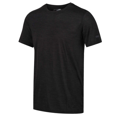 Black Marl - Side - Regatta Mens Fingal Edition Marl T-Shirt