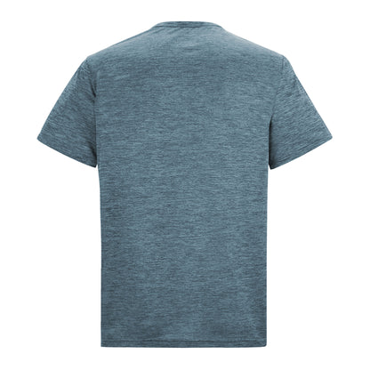China Blue - Back - Regatta Mens Fingal Edition Marl T-Shirt