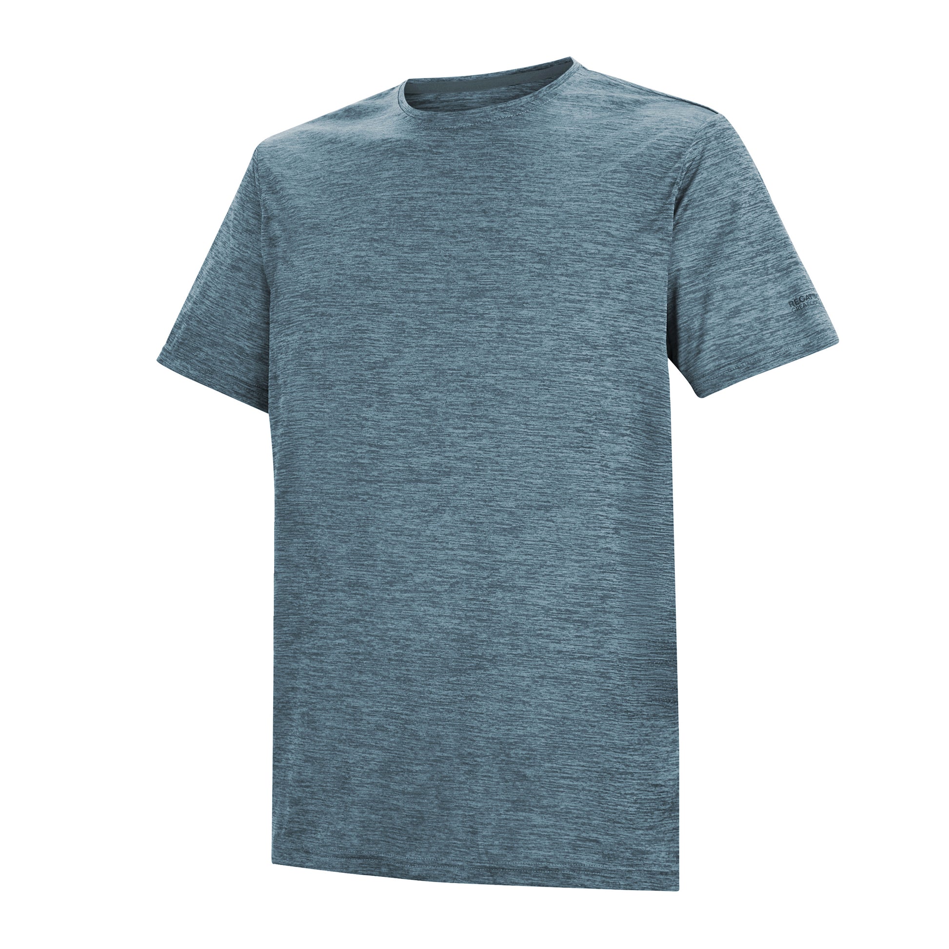 China Blue - Side - Regatta Mens Fingal Edition Marl T-Shirt