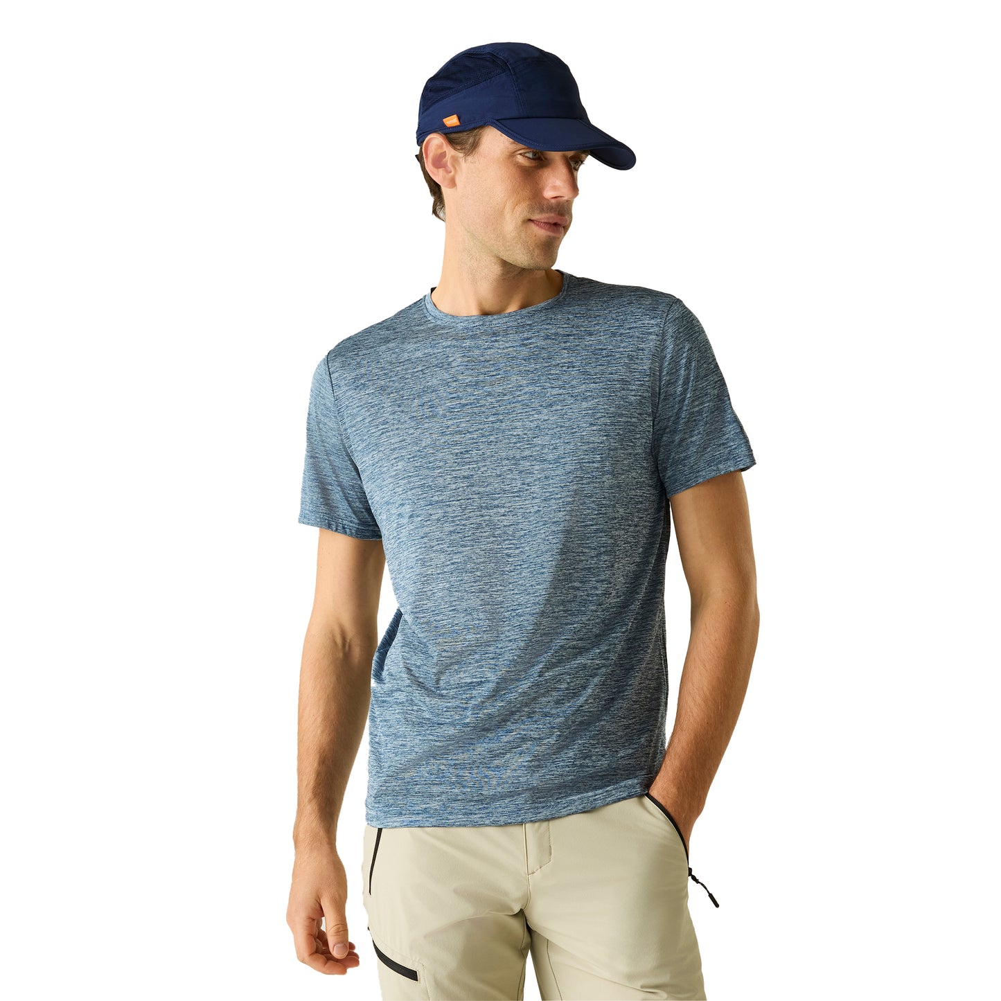 China Blue - Lifestyle - Regatta Mens Fingal Edition Marl T-Shirt
