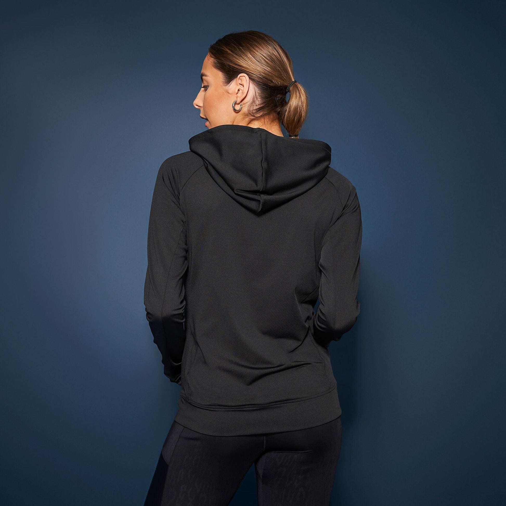 Black - Side - Dare 2B Womens-Ladies Agleam Swarovski Lightweight Hoodie