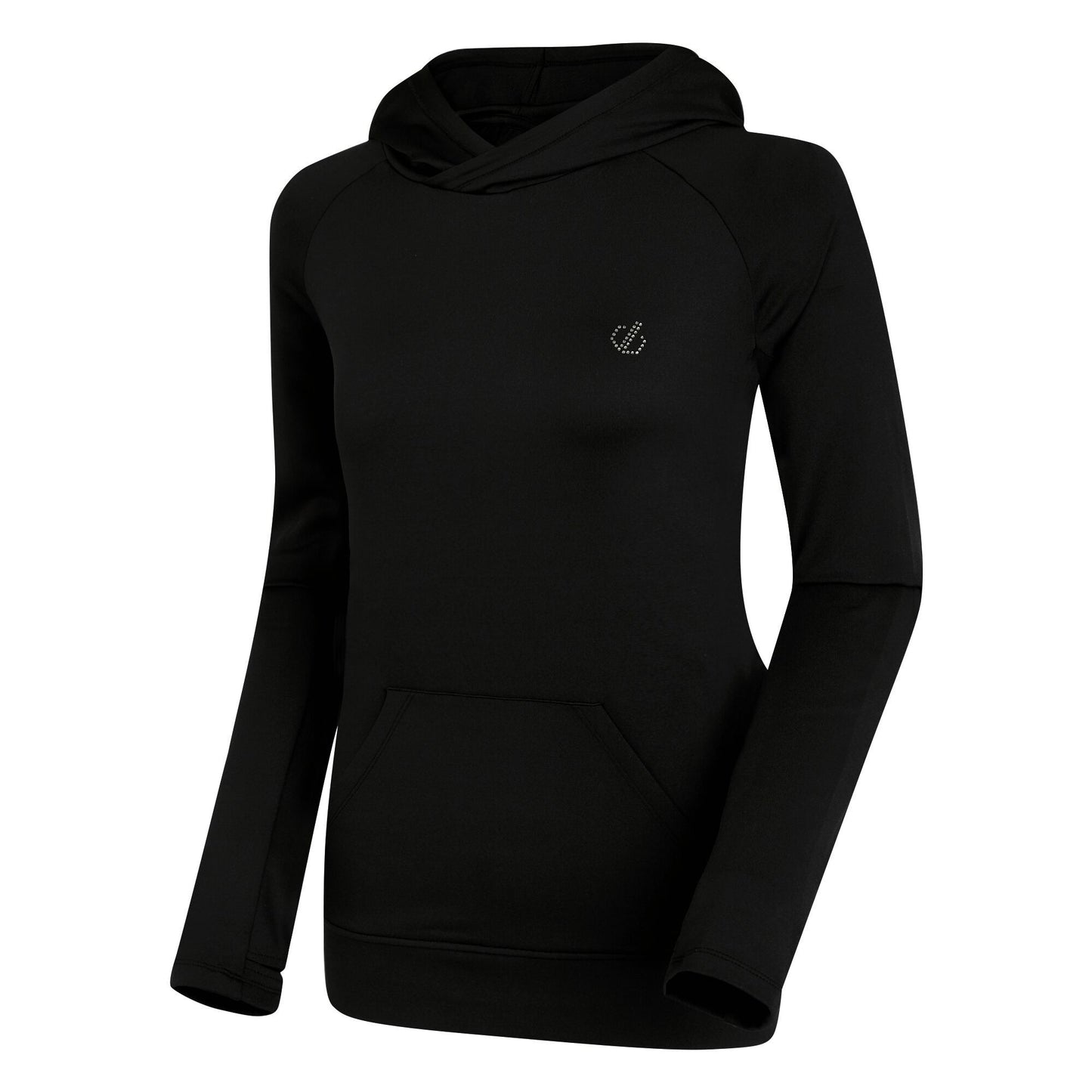 Black - Pack Shot - Dare 2B Womens-Ladies Agleam Swarovski Lightweight Hoodie