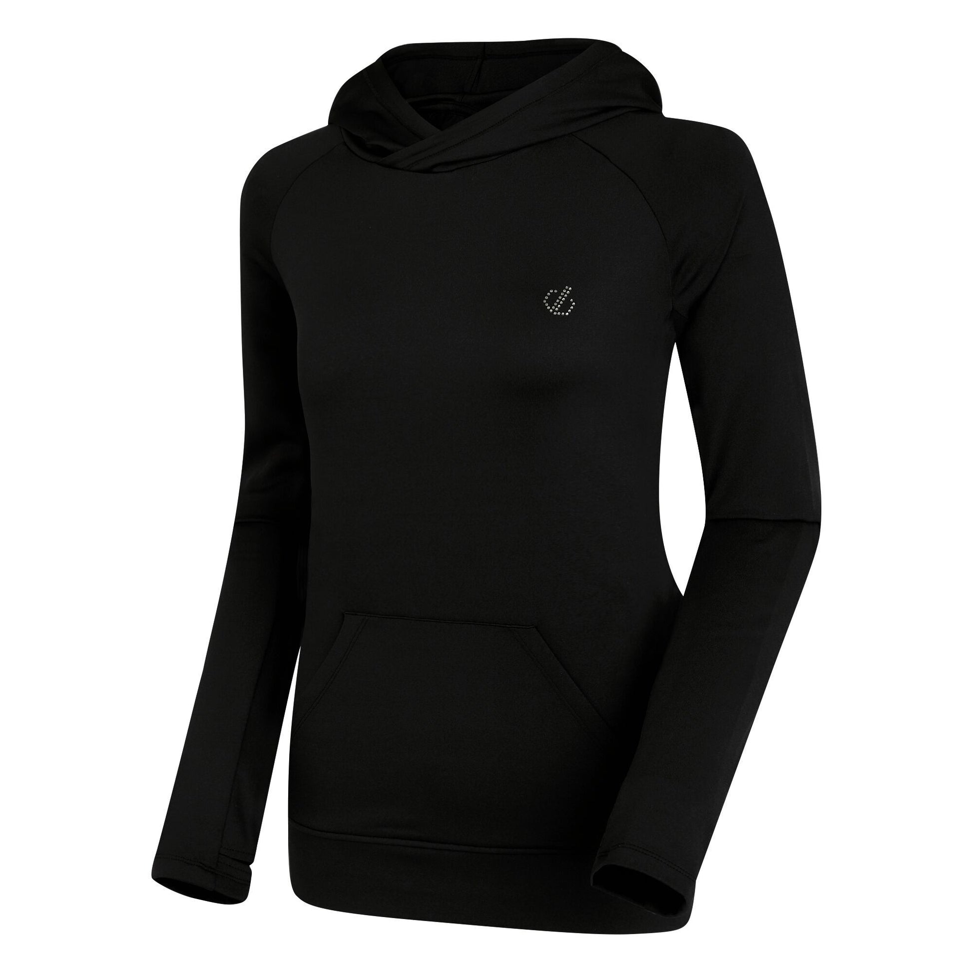 Black - Pack Shot - Dare 2B Womens-Ladies Agleam Swarovski Lightweight Hoodie