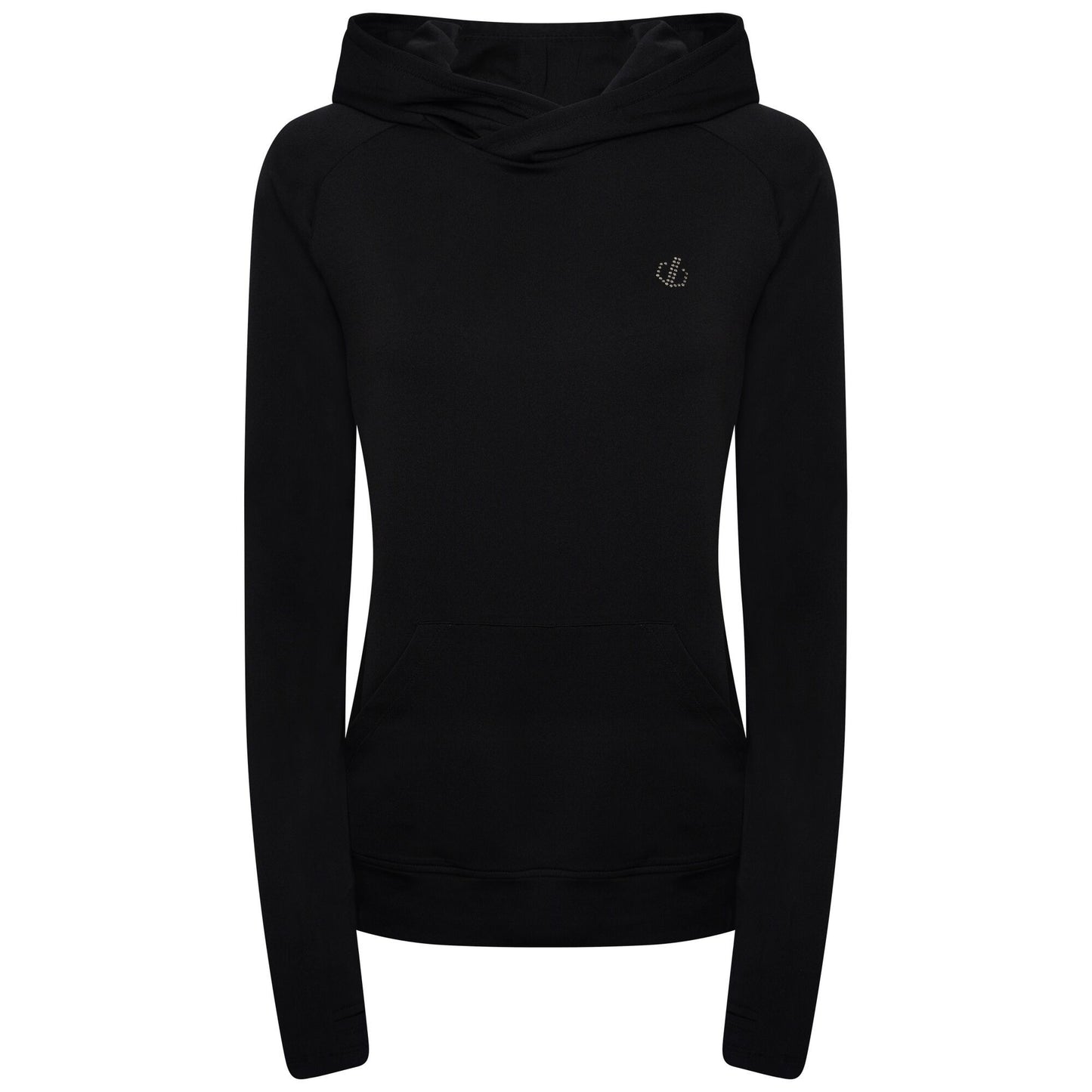 Black - Front - Dare 2B Womens-Ladies Agleam Swarovski Lightweight Hoodie