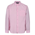 Pink - Front - Regatta Mens Bard Coolweave Long-Sleeved Shirt