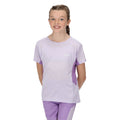 Pastel Lilac-Light Amethyst Marl - Back - Regatta Childrens-Kids Takson III Marl T-Shirt