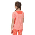 Fusion Coral-Neon Peach Marl - Side - Regatta Childrens-Kids Takson III Marl T-Shirt