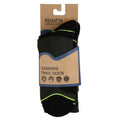 Black-Electric Lime - Side - Regatta Mens Blister Protection II Socks (Pack of 2)