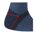 Dark Denim-Dark Red - Side - Regatta Mens Blister Protection II Socks (Pack of 2)