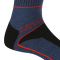 Dark Denim-Cajun Orange - Back - Regatta Mens Samaris 3 Season Socks (Pack of 2)