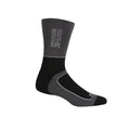 Black-Dark Steel - Back - Regatta Mens Samaris 2 Season Socks (Pack of 2)