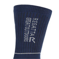 Navy-Dark Red - Side - Regatta Mens Samaris 2 Season Socks (Pack of 2)