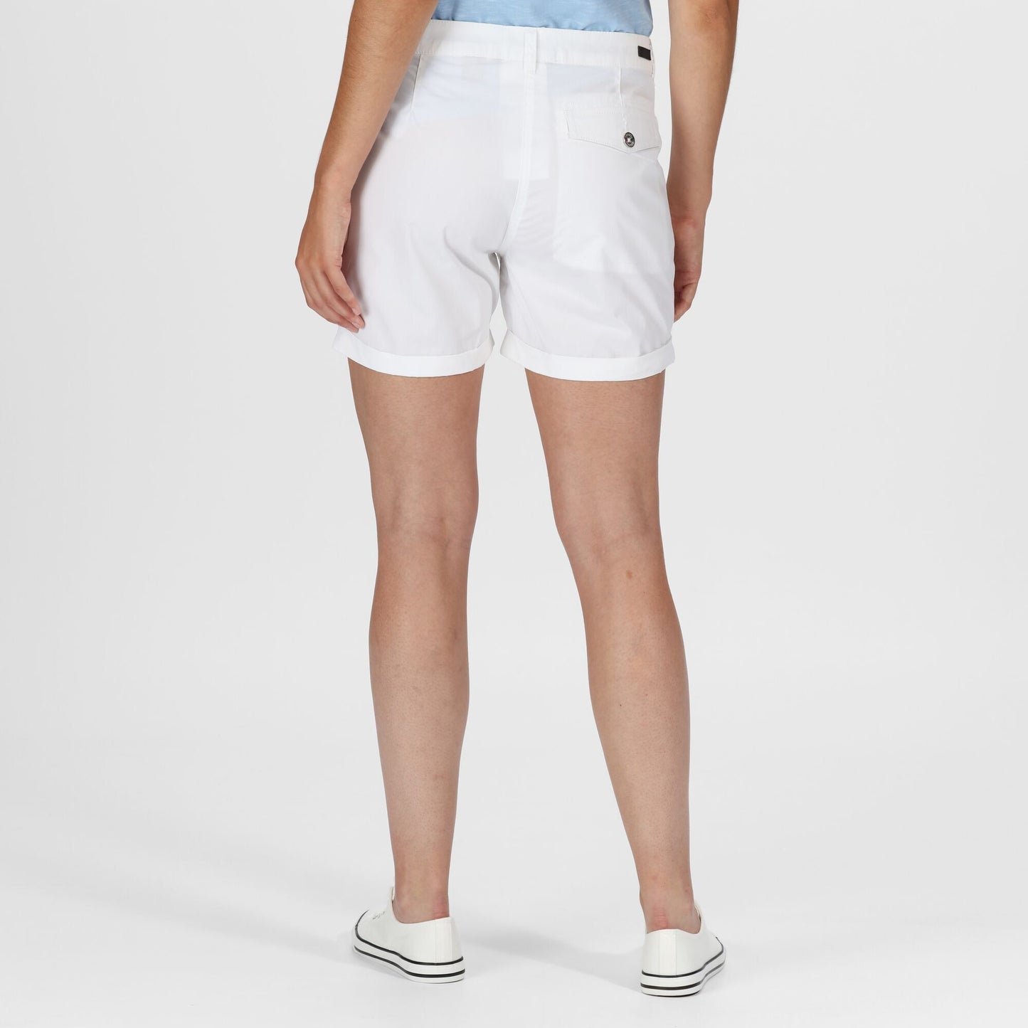 White - Side - Regatta Womens-Ladies Pemma Shorts