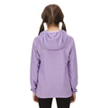 Light Amethyst-White - Side - Regatta Childrens-Kids Loco Micro-Stripe Hoodie