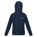 Moonlight Denim-Black - Front - Regatta Childrens-Kids Loco Micro-Stripe Hoodie