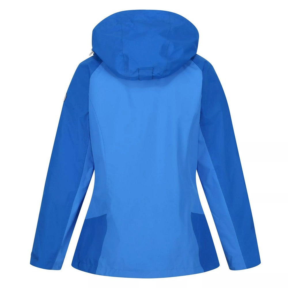 Sonic Blue-Lapis Blue - Back - Regatta Womens-Ladies Calderdale IV Waterproof Jacket