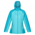 Turquoise-Enamel - Front - Regatta Womens-Ladies Calderdale IV Waterproof Jacket