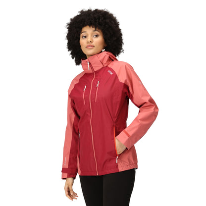 Rumba Red-Mineral Red - Side - Regatta Womens-Ladies Calderdale IV Waterproof Jacket