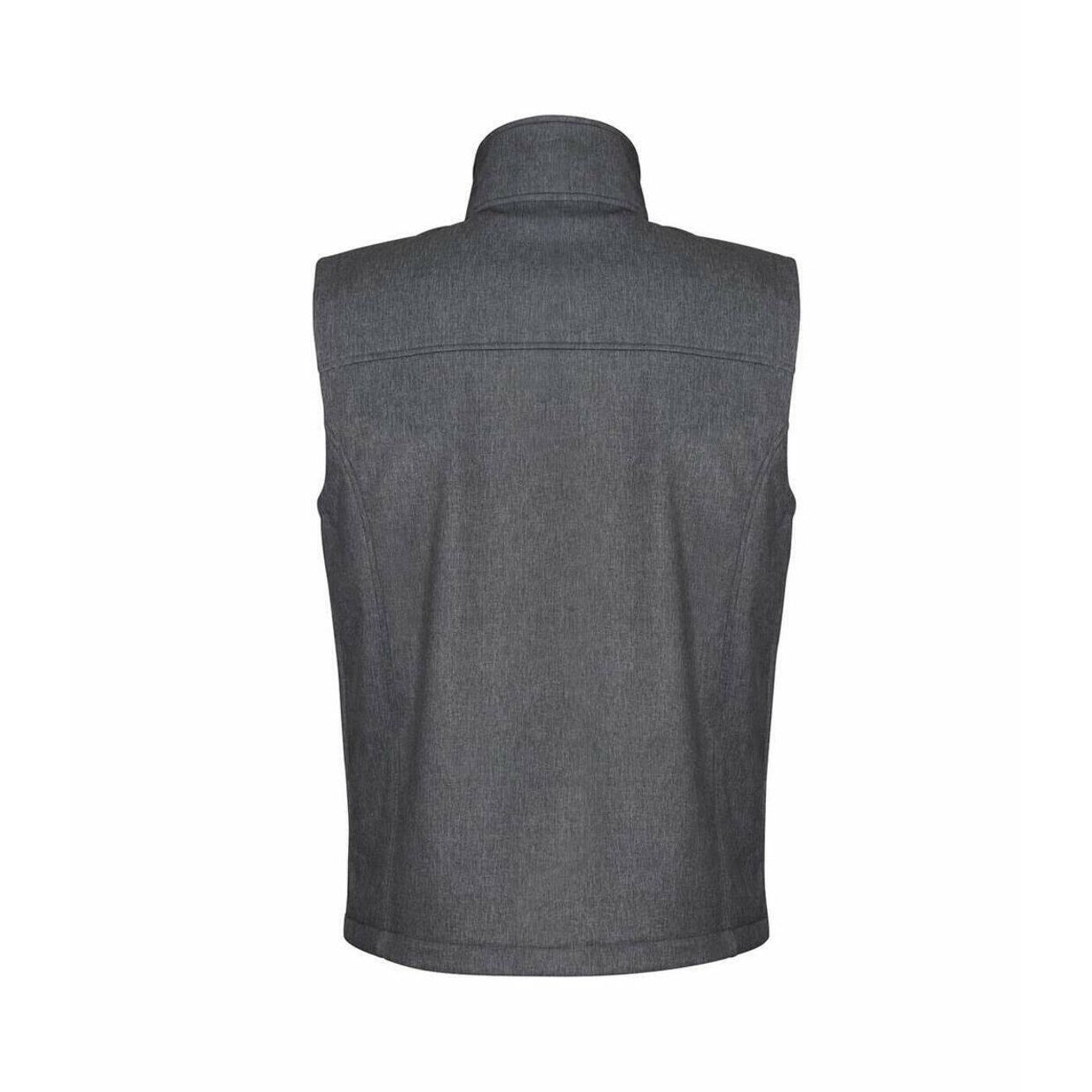 Grey Marl - Back - Regatta Professional Mens Marl Softshell Body Warmer