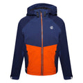 Nightfall Navy-Dark Denim - Front - Dare 2B Childrens-Kids In The Lead II Waterproof Jacket