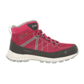 Cherry Pink-Briar Grey - Back - Regatta Womens-Ladies Samaris Lite Walking Boots