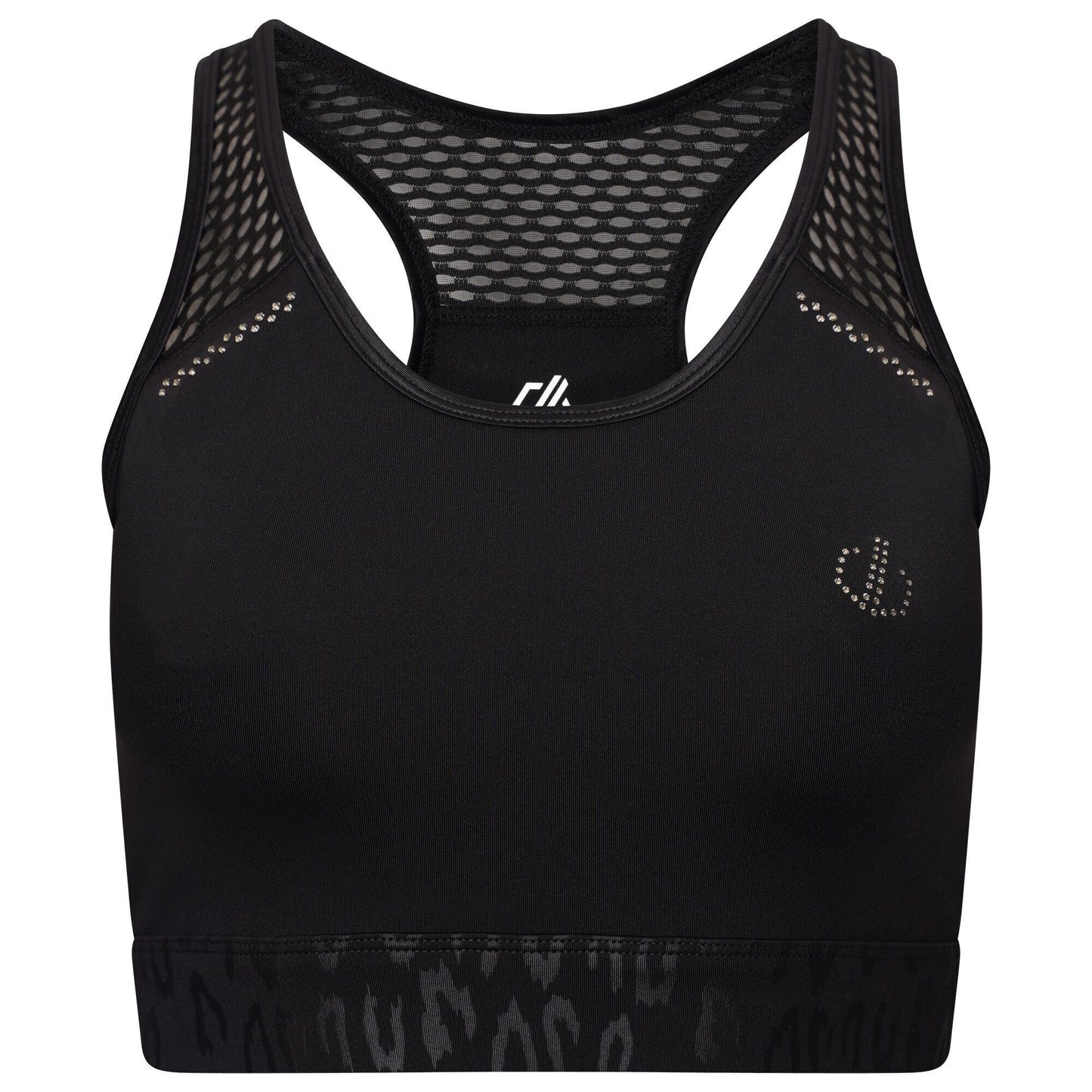Black - Front - Dare 2B Womens-Ladies No Excuse Swarovski Sports Bra