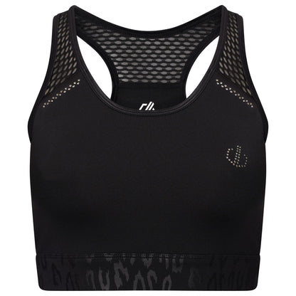Black - Front - Dare 2B Womens-Ladies No Excuse Swarovski Sports Bra