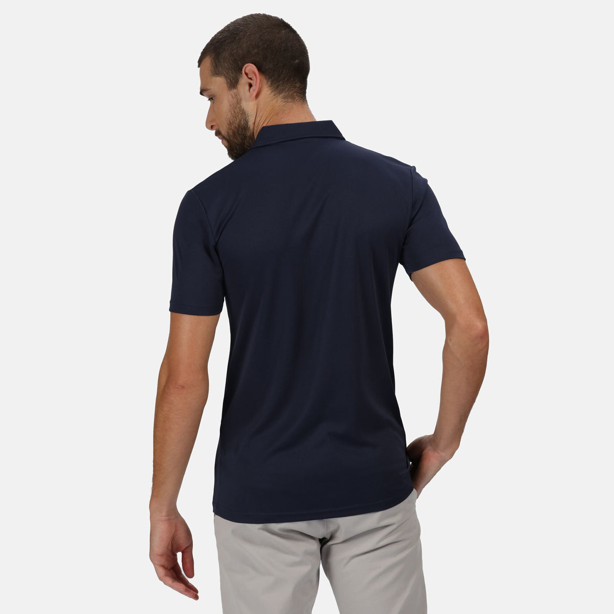 Navy - Side - Regatta Professional Mens Recycled Polo Shirt